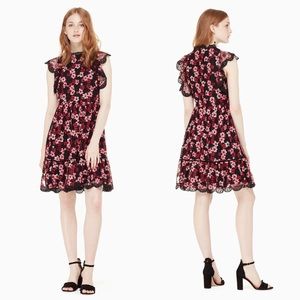 ♠️ Kate Spade embroidered tulle mini dress ♠️